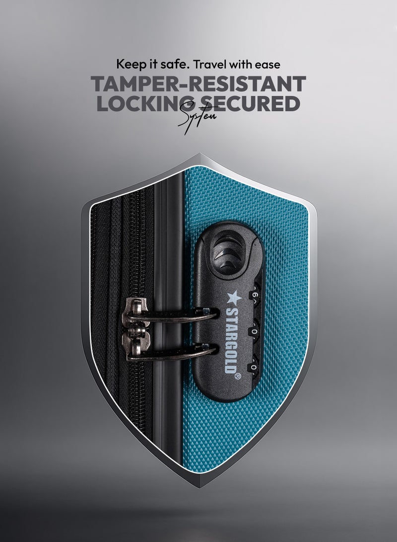 ستارجولد مجموعة حقائب سفر مكونة من 3 قطع من حقائب أمتعة السفر ذات الجانب الصلب من مادة ABS - Image 5